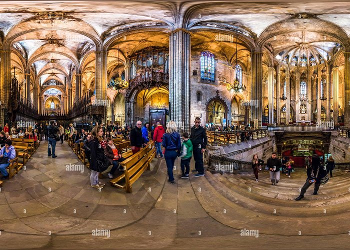 Catedral de Barcelona 360° view of Catedral de Barcelona, Barcelona, 2015 - Alamy photo