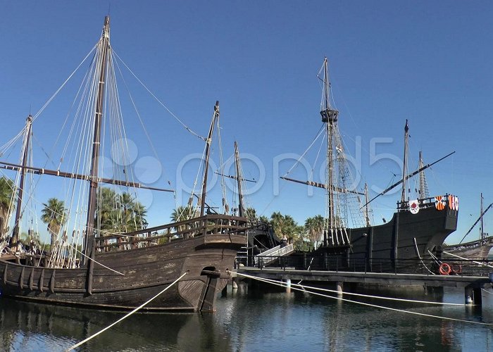 Muelle de las Carabelas The Wharf of the Caravels, Huelva, Andal... | Stock Video | Pond5 photo