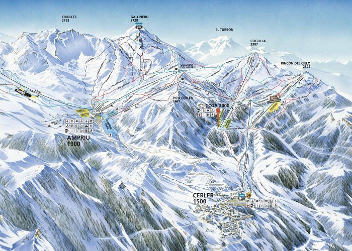 Aramón Cerler Cerler Ski Trail Map Free Download photo