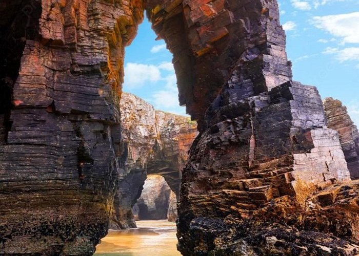 As Catedrais Beach Playa Las Catedrales Catedrais Beach In Ribadeo Galicia Of Lugo ... photo