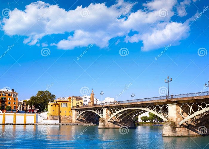 Triana Puente Isabel II Bridge in Triana Seville Andalusia Stock Image ... photo