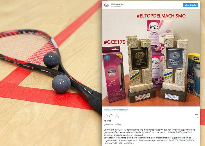 Asturian Business Federation Squash club sparks sexism row after giving vibrator prize to ... photo