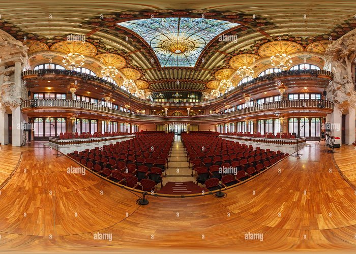 Palau de la Musica Catalana 360° view of palau de la musica. barcelona - Alamy photo