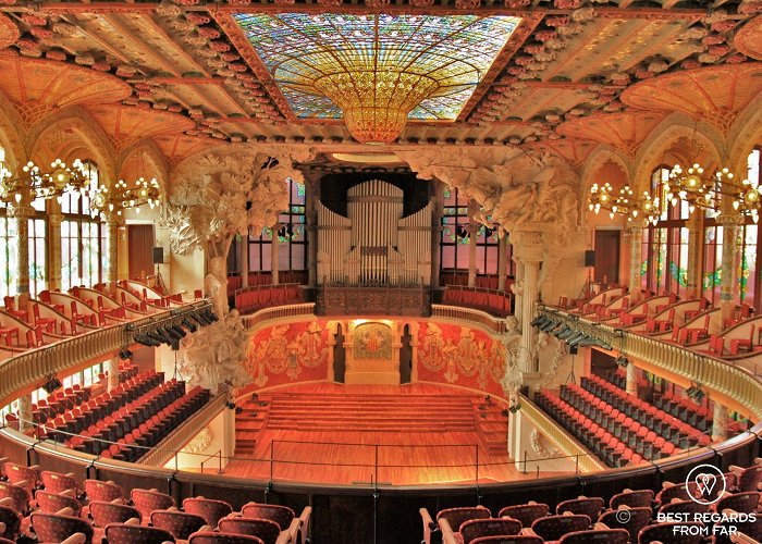 Palau de la Musica Catalana A symbol of Catalan pride, the Palau de la Música, Barcelona ... photo