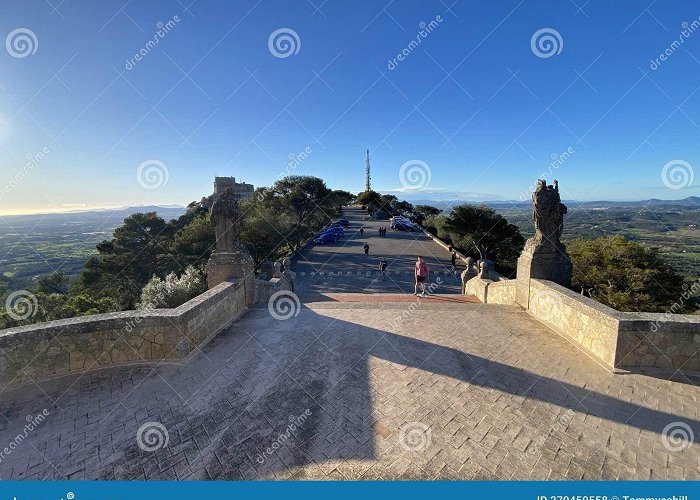 Sant Salvador Santuari De Sant Salvador Monastery, Felanitx, Majorca Editorial ... photo