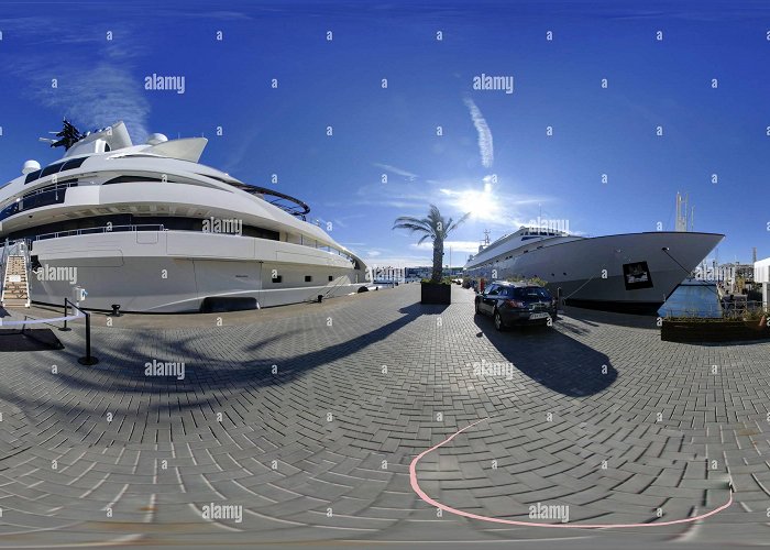 Marina Real Juan Carlos I 360° view of Super Yacht Palladium in marina juan Carlos in ... photo