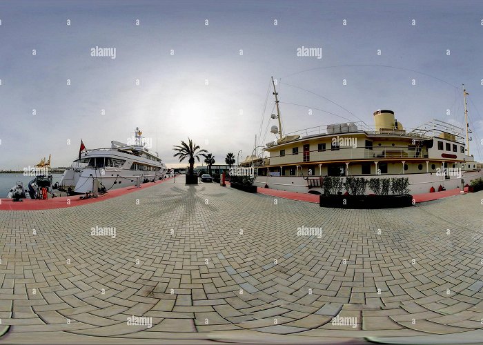 Marina Real Juan Carlos I 360° view of SY Haida G and MY Vava in the Marina Juan Carlos 1 in ... photo