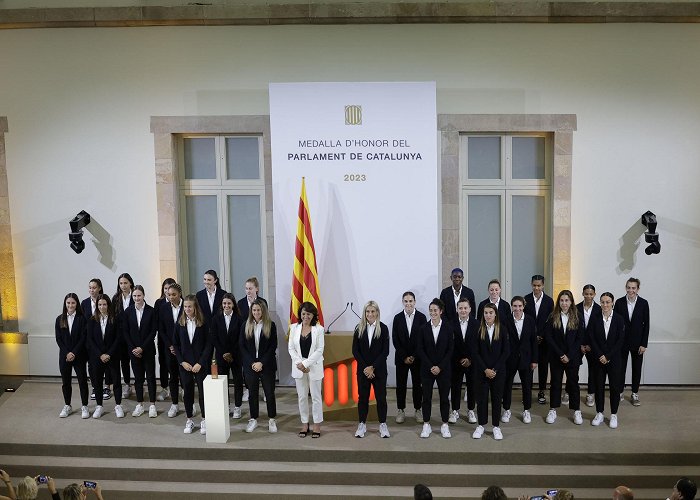 Parlament de Catalunya Barça women claim 'more support for female sports&#39 ... photo