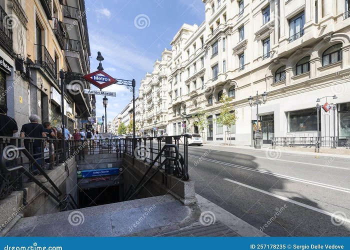 Anton Martin Madrid Subway Station Entrance Editorial Image - Image of entrance ... photo