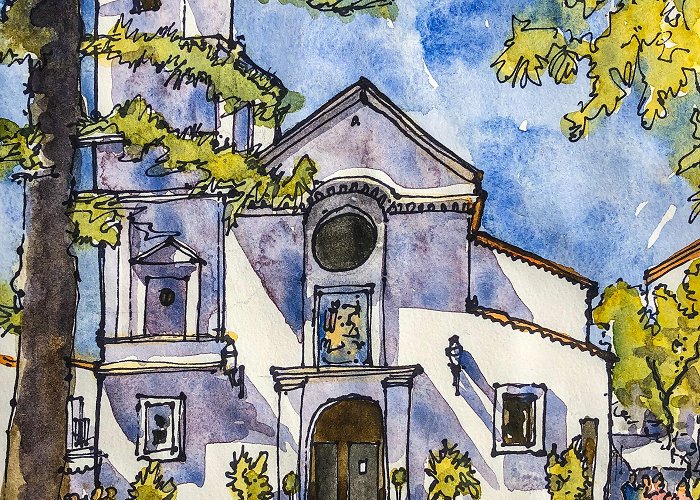 Church of El Salvador Art Print the Church of El Salvador, Nerja, Spain - Etsy photo