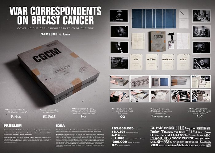 Spanish Association Against Cancer WAR CORRESPONDENTS ON BREAST CANCER | Campaign | THE WORK photo