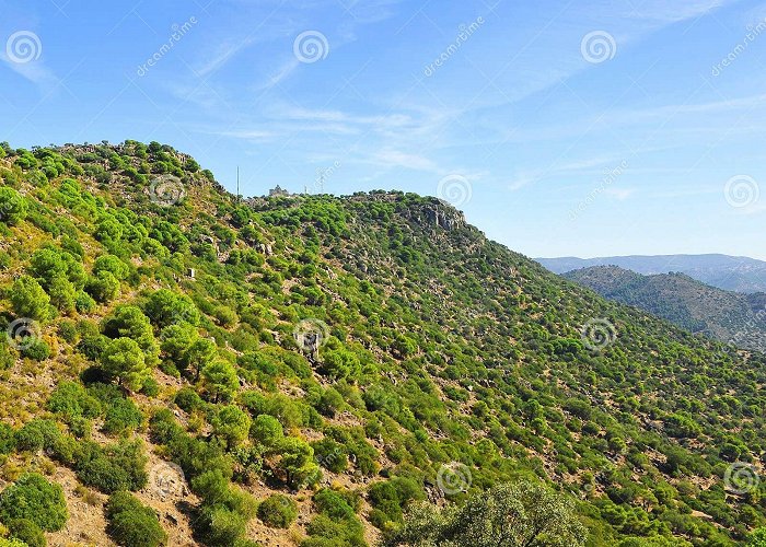 Sierra de Andujar Natural Park Sierra De Andujar Natural Park with the Sanctuary of the Virgen De ... photo