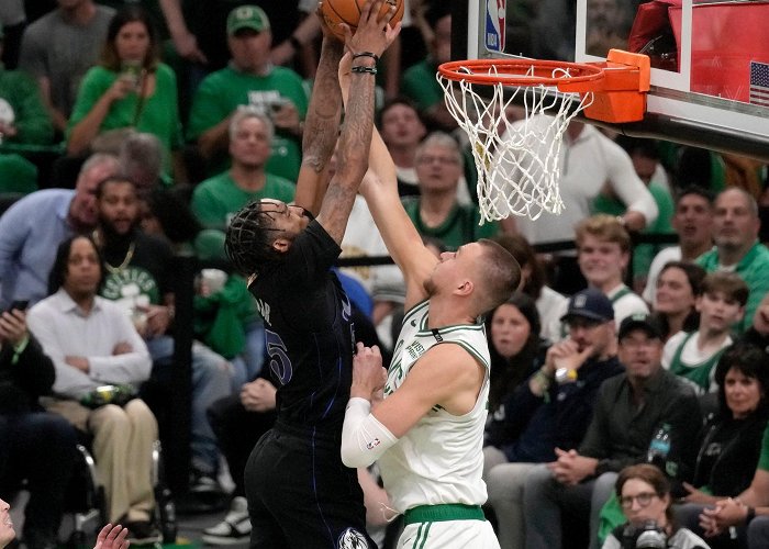 John R.Jones Junior Athletic Complex Celtics' Kristaps Porzingis suddenly a big problem in Finals for a ... photo