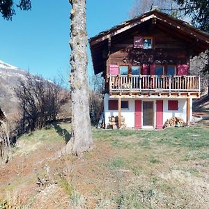 Idyllic Chalet In Evolene, With View On The Dent Blanche And The Mountains Leilighet Exterior photo