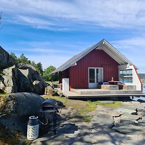 Idyllisk Sjøbu på Oterøy Hotell Kragerø Exterior photo