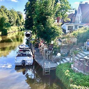 Gaestehaus Kajuete Direkt Am Wasser Leilighet Friedrichstadt Exterior photo