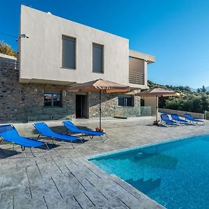 Modern Private Villa With Infinity Pool Iraklio Exterior photo