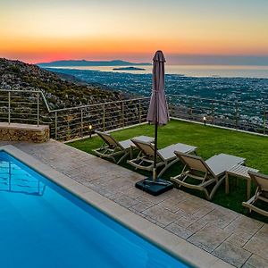 Villa Lia Chania With Private Ecologic Pool And Amazing View! Exterior photo