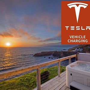 Exquisite Oceanview! By Oceanviewhottubs Oceanfront! Shelter Cove, Ca Tesla Ev Station Leilighet Exterior photo