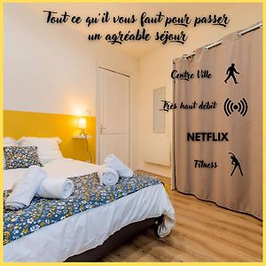 Chambre Yellow Hypercentre Roubaix Calme Fibre Hotell Exterior photo