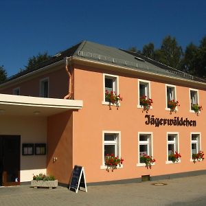 Gaststaette & Pension Jaegerwaeldchen Hotell Bertsdorf Exterior photo