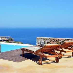 Stylish Stone Villa With A Swimming Pool, Sea View And Large Terrace, Ideal For A Family Or A Group Of Friends Otziás Exterior photo